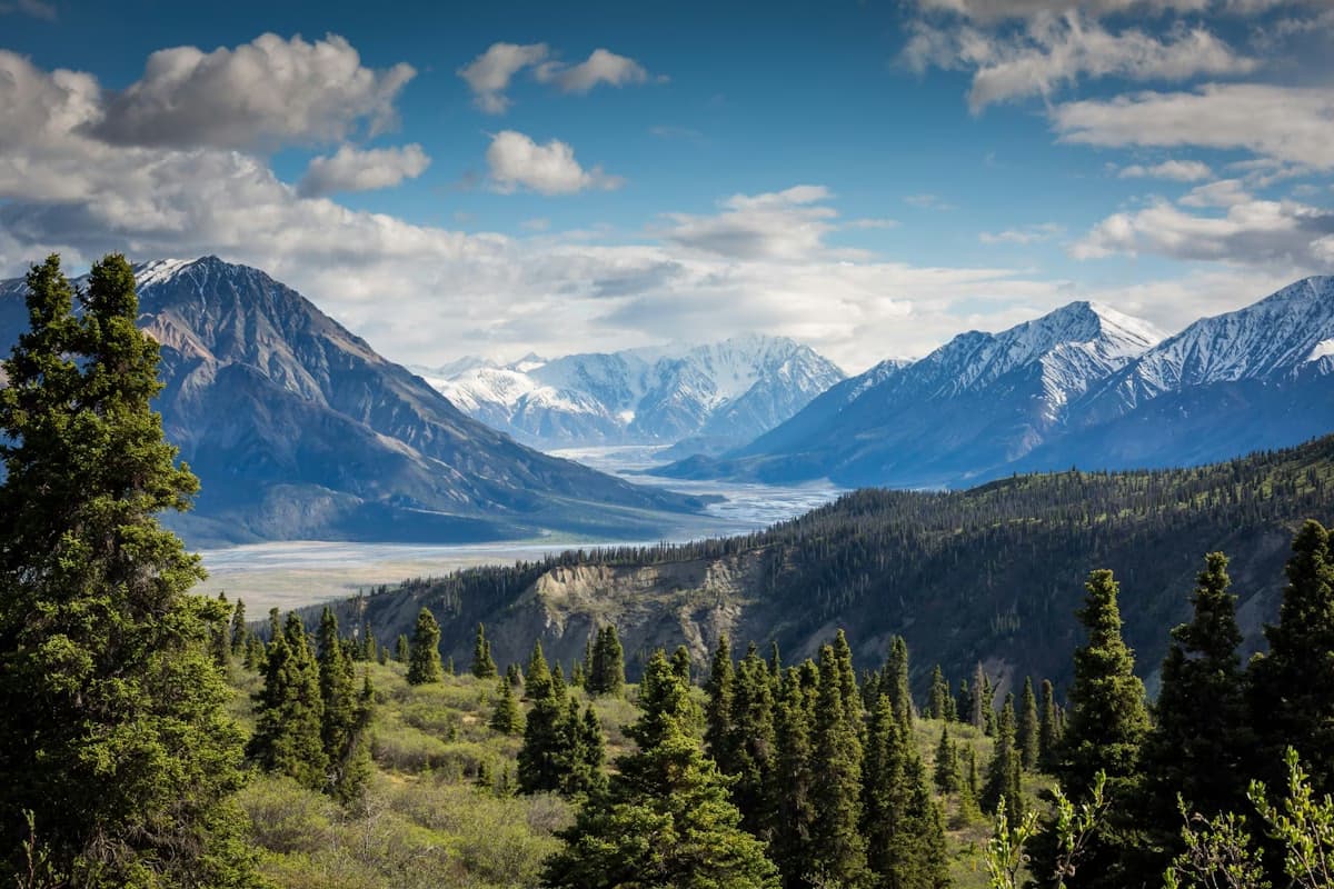 Mountain landscape with water
